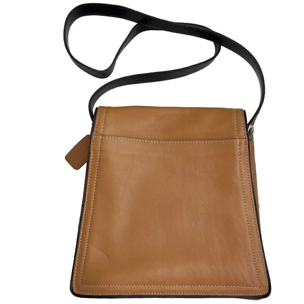 Vintage Coach Monterey Flap Top Leather Crossbody Shoulder Bag Purse - Picture 3 of 16